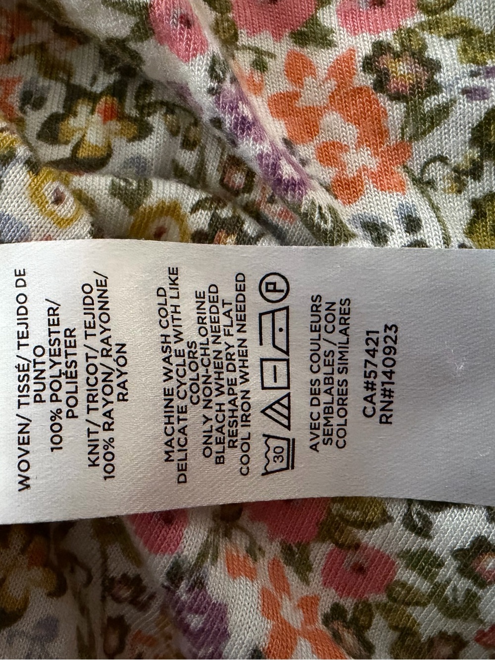 LOFT Autumn Floral Blouse for Fall size Large - Picture 6 of 6